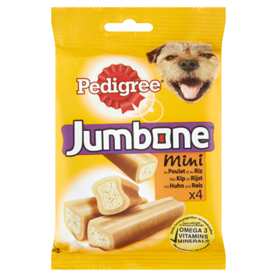 Pedigree Jumbone Mini met Kip en Rijst 4 Stuks 180 g