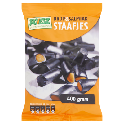 Poiesz Drop & Salmiak Staafjes 400 g