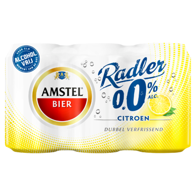 Amstel Radler 0.0 Bier Citroen Blik 6 x 33 cl