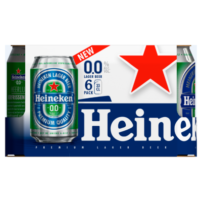 Heineken Premium Pilsener 0.0% Blik 6 x 33 cl