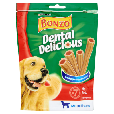 Bonzo Dental Delicious Snacks met Rund 7 Stuks 200 g