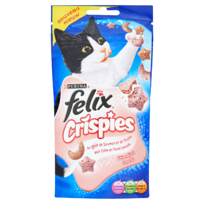 Felix Crispies Snacks met Zalm- en Forelsmaak 45 g