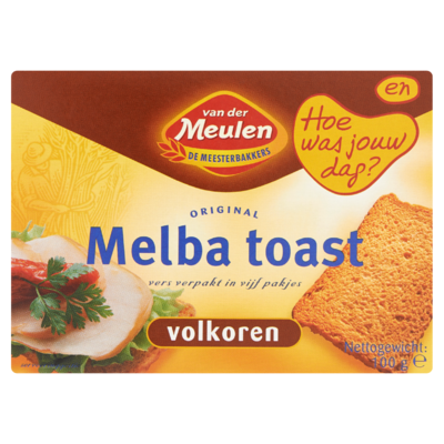 Van der Meulen Original Melba Toast Volkoren 100 g
