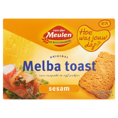 Van Der Meulen Original Melba Toast Sesam 100 g
