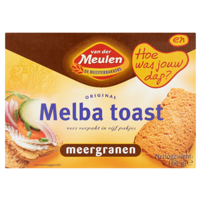 Van Der Meulen Original Melba Toast Meergranen 100 g