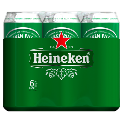 Heineken Bier Blikken 6 x 50 cl