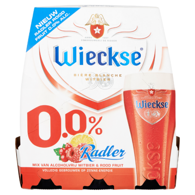 Wieckse Radler 0.0% Rood Fruit Bier Fles 6 x 30 cl