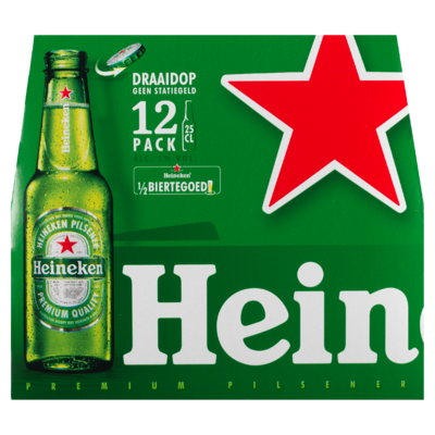 Heineken Premium Pilsener Fles 12 x 25 cl