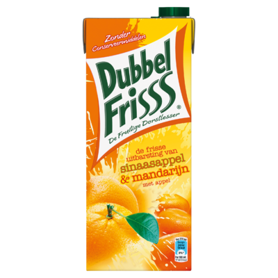 DubbelFrisss Sinaasappel & Mandarijn met Appel 1,5 L
