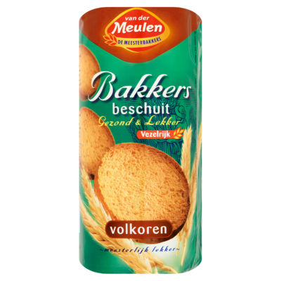 Van Der Meulen Bakkers Beschuit Volkoren 13 Stuks