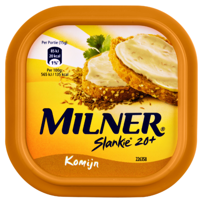 Milner Slankie Smeerkaas Komijn 20+ 150 g