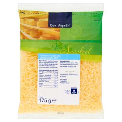 Bon Appetit Geraspte Goudse Kaas Jong Belegen 30+ 175 g
