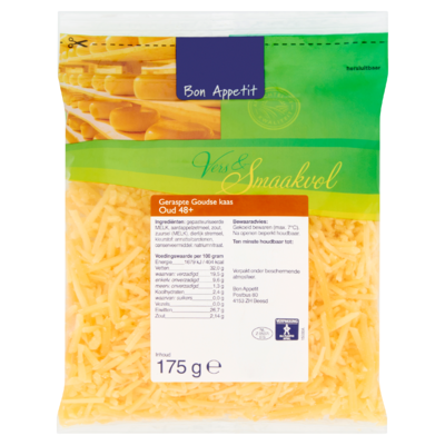 Bon Appetit Geraspte Goudse Kaas Oud 48+ 175 g