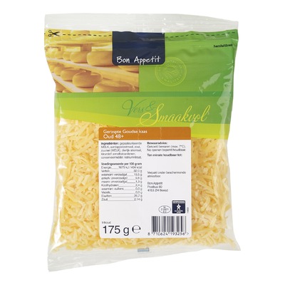 Bon Appétit geraspte kaas oud
