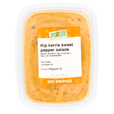 Poiesz Kip Kerrie Sweet Pepper Salade 150 g