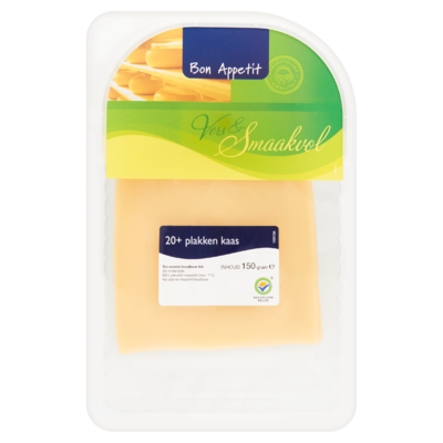 Bon Appetit Plakken Kaas 20+ 150 g