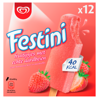 OLA IJs Festini Aardbei IJs 12 Stuks