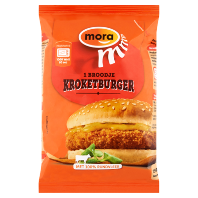 Mora magnetronbroodje broodje kroketburger