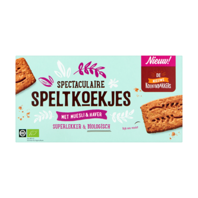 De Nieuwe Koekenbakkers Spectaculaire Speltkoekjes met Muesli & Haver