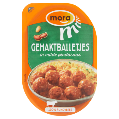 Mora Gehaktballetjes in Milde Pindasaus 160 g