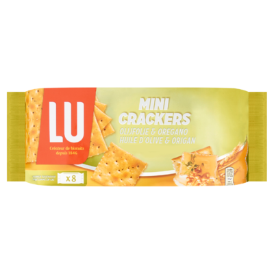 LU Mini Crackers Olijfolie & Oregano 8 Pakjes 250 g