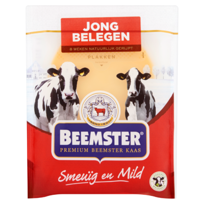 Beemster Premium Kaas Jong Belegen 48+ Plakken 0,150 kg