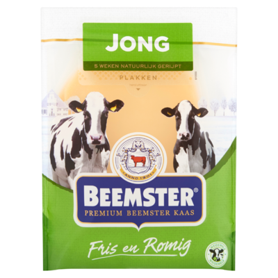Beemster Premium Kaas Jong 48+ Plakken 0,150 kg