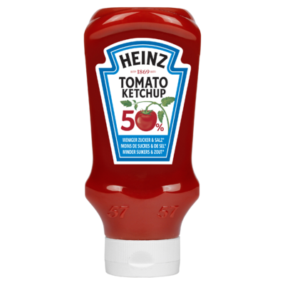 Heinz Tomato Ketchup 50% Minder Suikers en Zout 550 g