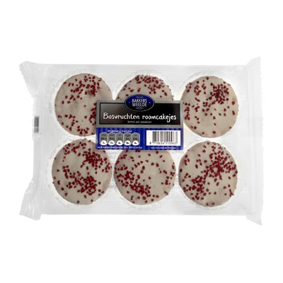 Bakkers Weelde bosvruchten roomcakejes