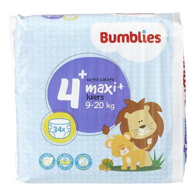 Bumblies Luiers 4+ Maxi+ 9-20 kg 34 Stuks