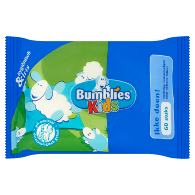 Bumblies Kids Toiletdoekjes Ikke Doen! 60 Stuks
