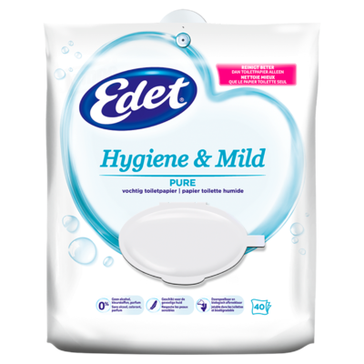 Edet Pure Vochtig Toiletpapier 40 Stuks