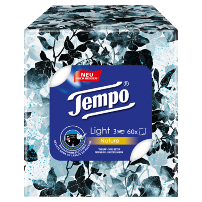 Tempo Light Cube 3-Laags Tissues 60 Stuks