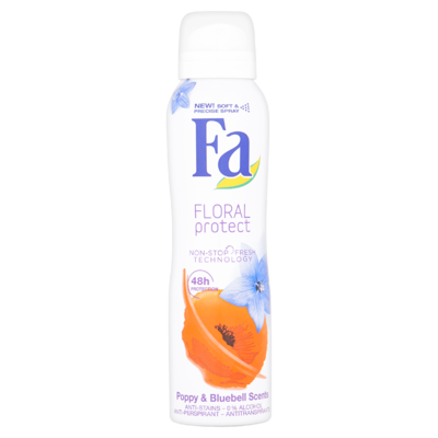 Fa Deodorant 48u Floral Protect Poppy&Bluebell 150 ml