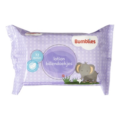 Bumblies Billendoekjes Lotion 72 Stuks
