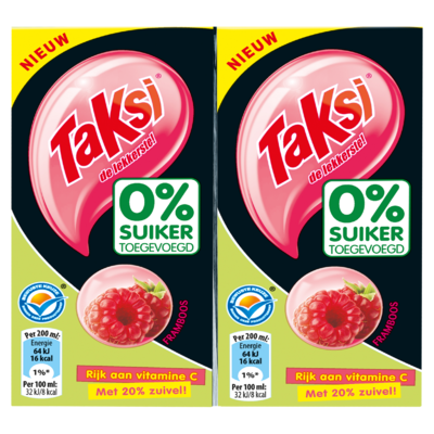 Taksi Framboos Geen Suiker Toegevoegd 10 x 200 ml