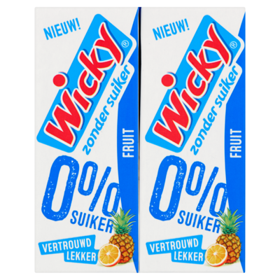 Wicky Fruit Zonder Suiker 10 x 0,20 L