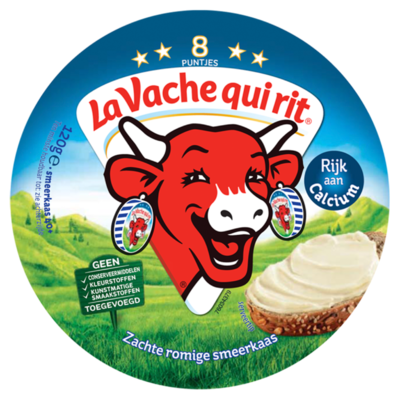 La Vache qui rit Zachte Romige Smeerkaas 40+ 8 Stuks 120 g