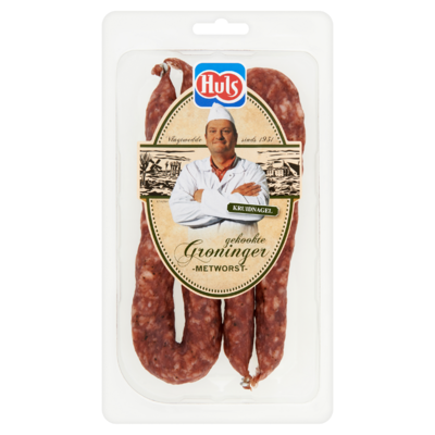 Huls Gekookte Groninger Metworst Kruidnagel 2 x 120 g