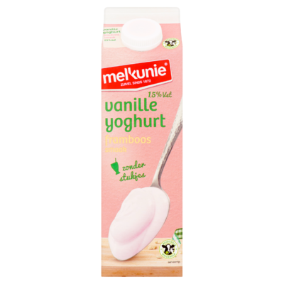 Melkunie Vanille Yoghurt Framboos Smaak 1 L