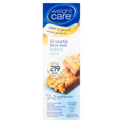 Weight Care 12-Uurtje Kokos 2 x 58 g