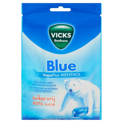 Vicks Bonbons Blue VapoPlus Menthol 72 g