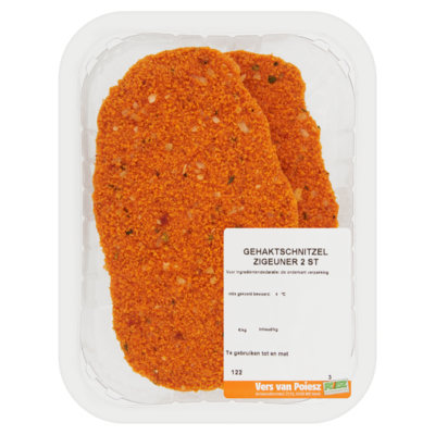 Poiesz Gehaktschnitzel Zigeuner 2 Stuks