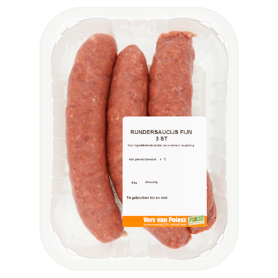 Poiesz Rundersaucijs Fijn 3 Stuks