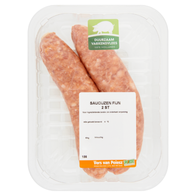 Poiesz Saucijzen Fijn 2 Stuks