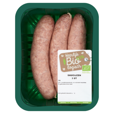 Biologisch Saucijzen 3 Stuks
