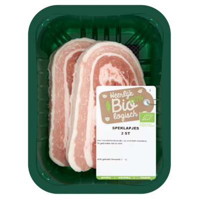 Biologisch Speklapjes 2 Stuks