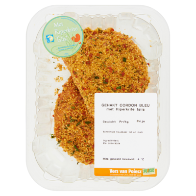Poiesz Gehakt Cordon Bleu met Riperkrite Tsiis