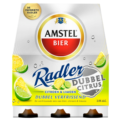 Amstel Radler Bier Dubbel Citrus Fles 6 x 30 cl