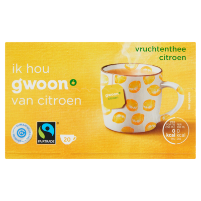 Huismerk Thee Citroen 20 x 2 g